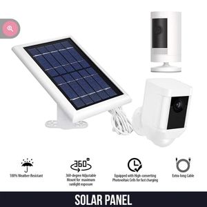 Solar panels for security camera.